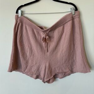 Banana republic CASHMERE Knit Drawstring Lounge Shorts Mauve XL